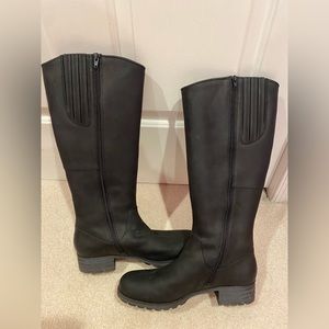 NWOT Clarks Black Tall Boots